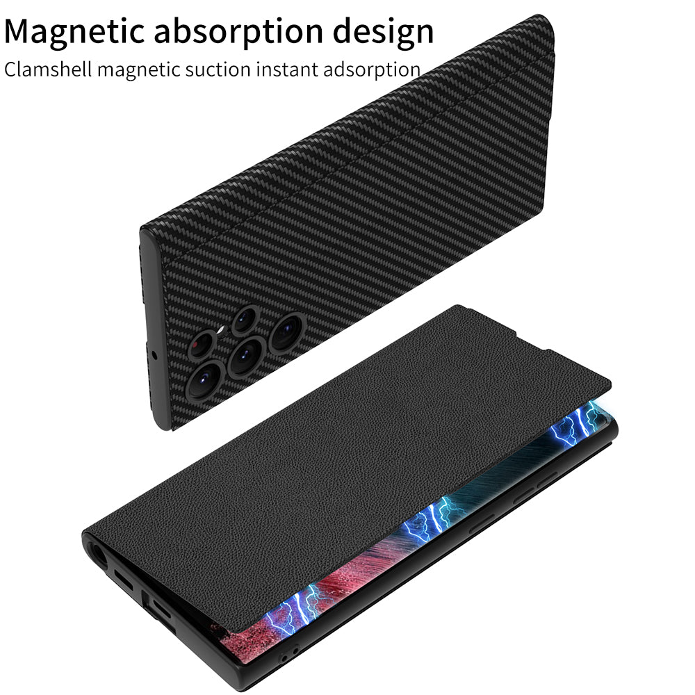 GKK til Samsung Galaxy S23 Ultra Stand Wallet Cover Magnetisk Autoabsorberet PU læder telefoncover GKK til Samsung Galaxy S23 Ultra Stand Wallet Cover Magnetisk Autoabsorberet PU læder telefoncover